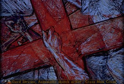 1995 Struwe Automatic Sketch Artist-Cross Man Cross