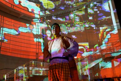 2006 Hasegawa Digital Kakejiku (D-K): computer graphics projections on Richard Meier’s San Jose City Hall