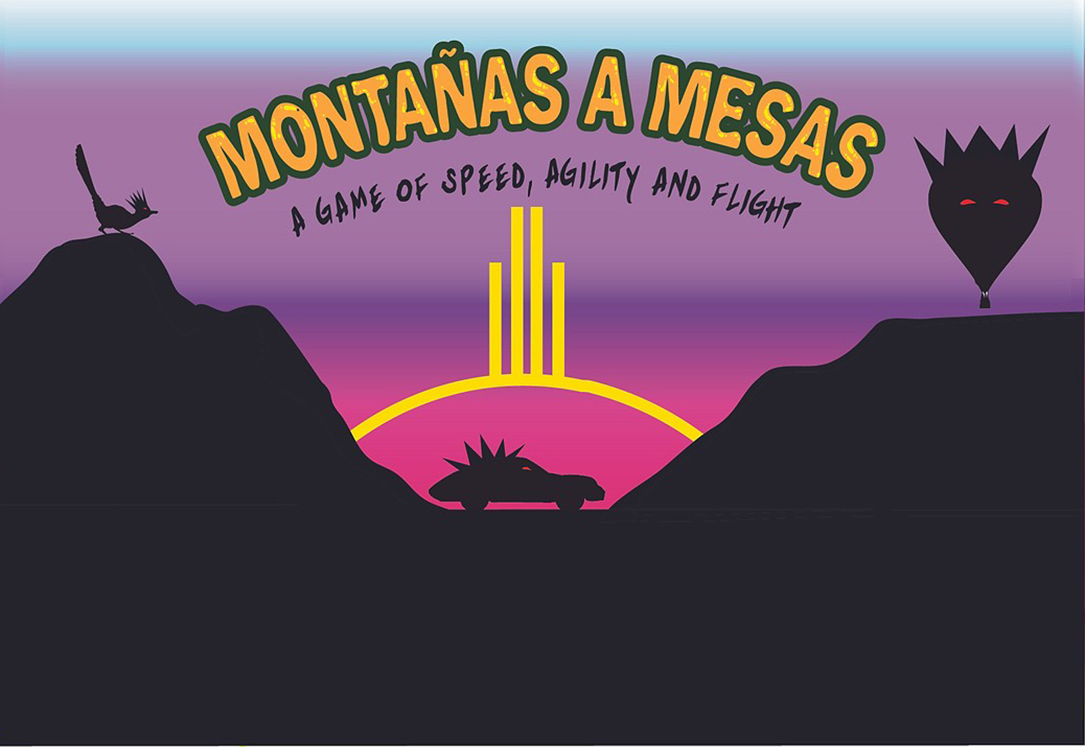 ©2012, Danielle Siembieda and DC Spensley, Montanas a Mesas: A Game of Speed Agility and Flight