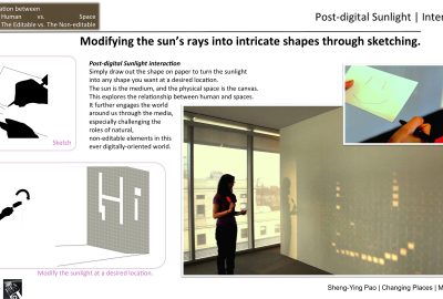 2014 Pao PostDigital Sunlight: Participatory Space Crossing Virtual and Physical, Artificial and Natural