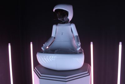 2019 LOVOT LAB BUDDA I + STAND I + The monument of robot ethics